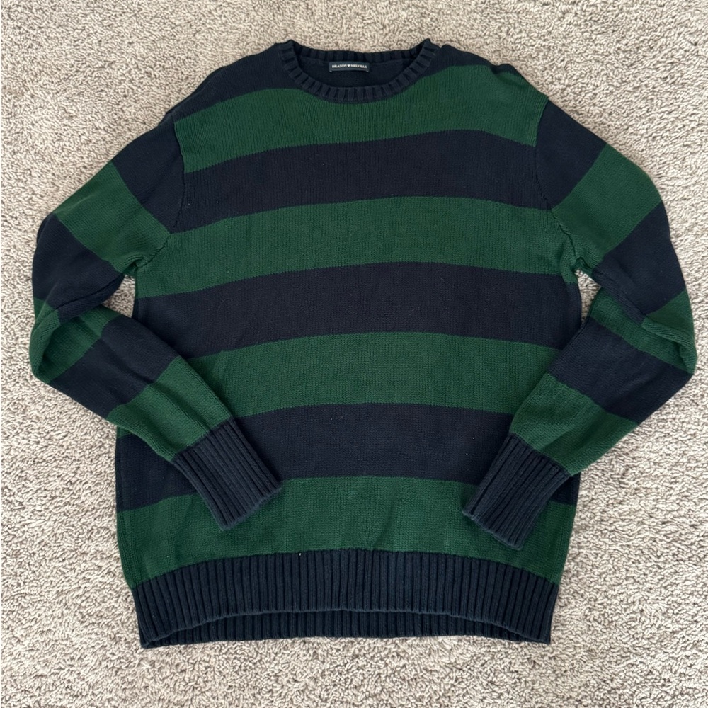 Brandy Melville Brianna Cotton Thick Striped Sweater